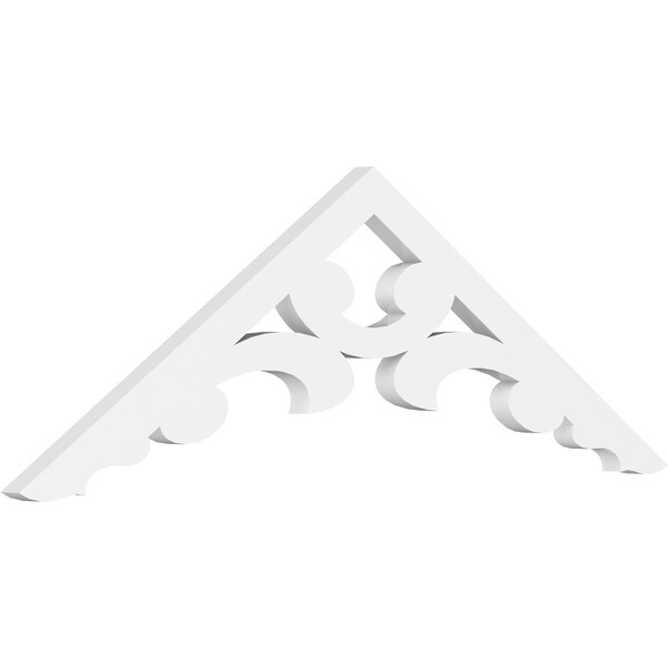Ekena Millwork Pitch Vienna Architectural Grade PVC Gable Pediment, 36"W x 12"H x 1"P (8/12) GPP036X012X100VIE - main